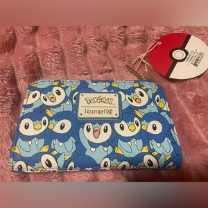 Loungefly Blue Pokémon Piplup Pattern Wallet